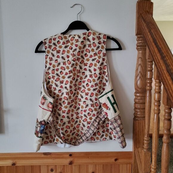 Handmade Fall Harvest Grandmacore Vest - Picture 5 of 7